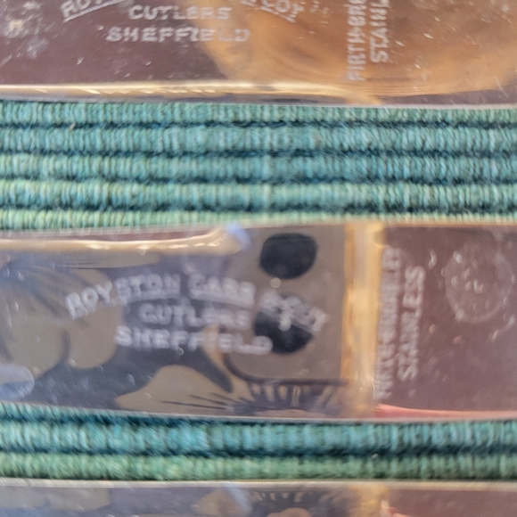 Set of Nine Sheffield Stainless Steel Faux Bone Handled Knives - Picture 8 of 9